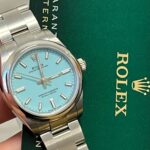Rolex 277200 31mm Oyster Perpetual Tiffany Dial Stainless Steel NEW
