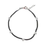 Black Diamond Heart Bracelet