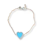 Mini Turquoise Heart Bracelet
