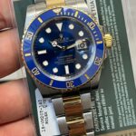 Rolex 116613 Two Tone Submariner 40mm Blue Dial Blue Ceramic Bezel With Papers Pre-Owned