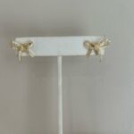 Sterling Bow Earrings Silver/Gold Plated