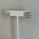 Gold Plated Over Sterling Silver Square Studs