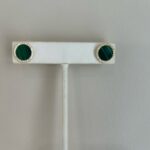 Emerald Round Studs with CZs