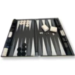 Black Lucite Acrylic Backgammon Set