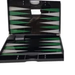 Black / Green Lucite Acrylic Backgammon Set