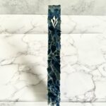 8 " Marble Ice Blue Mazuzah Case