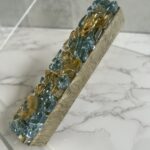 5" Golden Sapphire Mezuzah Case