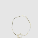 Silver Paperclip Jewish Star Bracelet