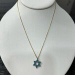 Turquoise Jewish Star Necklace