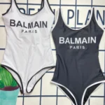 Black and White One Piece Bathing Suit Pre-Order