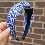 Blue H Headband