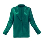 SYLC Deep Green Satin Blazer