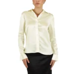 SYLC Ivory Satin Button Down