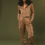 SYLC Tan Cotton Cargo Pants