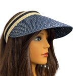 Sparkly Straw Visor Hat