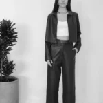 SYLC Black Vegan Leather Pants