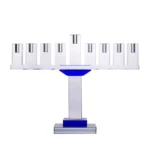 Crystal and blue menorah PRE-ORDER