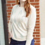 Sparkle Patch Print Sweater