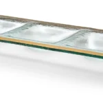 Annieglass 3 Section Roman Antique Tray