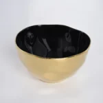 Black and Gold Large Bowl