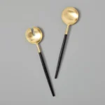 Black and Gold Serving Set