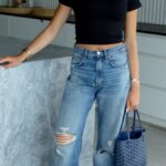 SEAMZ Short Sleeve Crop Mock Neck