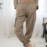 SYLC Truffle Cotton Cargo Pants