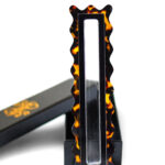 Black Tortoise Scalloped Mezuzah