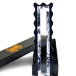Midnight Marble Scalloped Mezuzah
