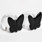 Crystal Butterfly Salt Shaker- Black