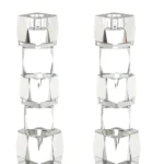 Crystal Cube Candlesticks