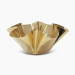 Gold Metal Crushed Bowl