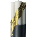 Gold Ombré Daisy Havdalah Candle