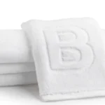 Initial Embossed Finger Towel