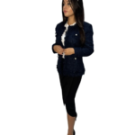 Tweed Navy Blazer