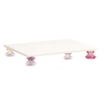 White Diamond Stack Crystal Tray