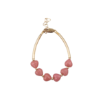 PINK HEART BANGLET BRACELET