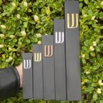 Black Modern Concrete Mezuzah Case With Shin