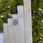 Modern Grey Concrete Mezuzah Case With Shin