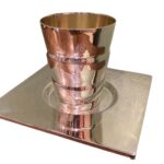 Bier Sterling Silver Kiddush Cup and Plate Set