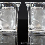 RARE Lalique Crystal Set of Three Cherubs "Les Enfants" Shot Glasses