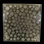 RARE R. Lalique Small Asters Cheese Platter Circa 1935