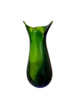 Teardrop Green/Blue Venetian Glass Vase