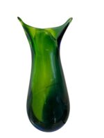 Teardrop Green/Blue Venetian Glass Vase - Image 5