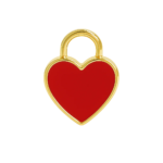 Red heart Charm