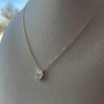 White Hamsa Necklace